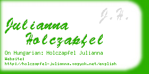 julianna holczapfel business card